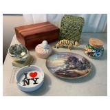 Lane Miniature Cedar Chest and Decorative Items In