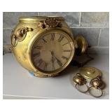 Schlitz Advertising Hanging Globe Clock in Brass F