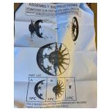 NIB Sun and Moon Wall Decor with Assembly Instruct