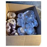 10 Clear Glass Lampshades with 3-Inch base and 4-I