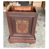 Old Wooden Base with Decorative Panel, 14.5 x 21.5
