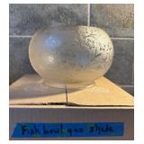 Lamp shade 5-Inch Decorative Frosted Glass Fish Bo