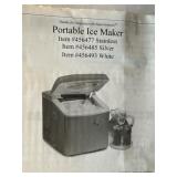 NIB Portable Ice Maker, Stainless or White Options