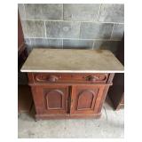 Wooden Sideboard with Marble Top