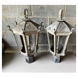Vintage Metal Hexagonal Outdoor Lanterns