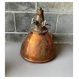 Industrial Copper Pendant Light Fixture with Glass