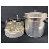 Vintage Bottle Sterilizer With Aluminum Pot and Gl