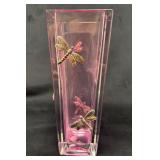 Pink Lead Crystal Dragonfly Vase by Teleflora, Mad