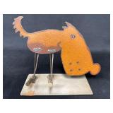 Vintage Metal Dog Decor by Millscale, Rustic Finis