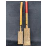 Two Vintage Japanese Handsaws with Wooden Handles