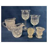 Clear Pressed Glass Tableware and Miniatures