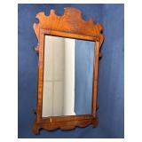 Vintage English Mahogany Chippendale-Style Mirror,