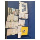 Vintage Postcards and Stamps, Including Sheets and