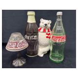 Coca-Cola Decor Lot Featuring Polar Bear Cookie Ja