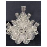 Propagation Station With Clustered Small Glass Vas