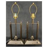 Metal Table Lamps with Integrated Electrical Outle