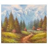 Framed Original Painting Signed 
