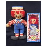 Raggedy Ann and Andy Doll Lot with Boxed Raggedy A