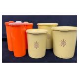 Vintage Tupperware Lot: Three Nesting Canisters an