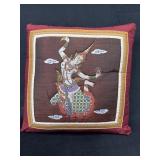 Decorative Pillow with Thai-Inspired Design, 15"x1