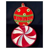 Two Holiday-Themed Plates by St. Nicholas Square a