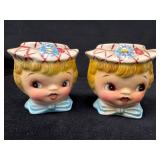 Lefton Miss Dainty Salt & Pepper Shakers with Flor