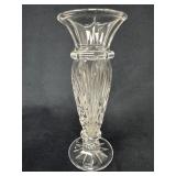 Small but Heavy Crystal Vase with Starburst Base