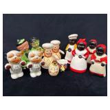Vintage Ceramic Salt and Pepper Shakers