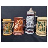 Four Beer Steins, Including Lenox and Avon
