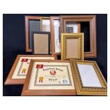 9 Frames in Various Materials and Styles