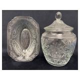 Vintage Sunflower Cookie Jar by Anchor Hocking and