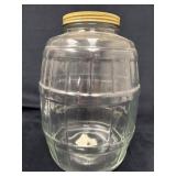 Large Vintage Anchor Hocking Pickle Jar with Metal