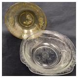 Two Federal Glass Bowls: Recollection Madrid & Sha