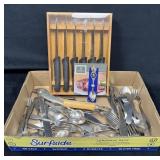 Stainless Flatware, NY Souvenir Spoon, and 7-Piece