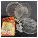 Holiday Glass Platters, Cookie Cutters, and Biscui