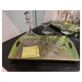 Michel Design Works Decorative Tray with Geometric