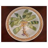 Andrea by Sadek Banana Tree Ceramic Bowl Signed by