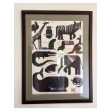 Framed DesignTex Fabric Sample Poster, 33" x 40"