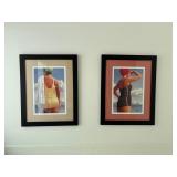 Framed Prints of Bathing Figures, 22ï¿½ x 28ï¿½ Each