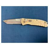 OTS Button-Activated Knife with Serrated Tanto Bla