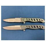 Gerber Folding Knives with Partially Serrated Blad