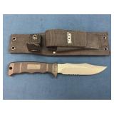 SOG Fixed-Blade Survival Knife with Black Nylon Sh