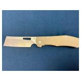 Gerber Flatiron Folding Cleaver Knife with Stonewa