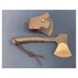Forged Steel Hatchet with Sheath and Paracord Hand
