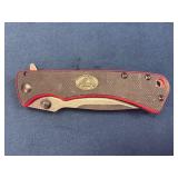 Durango Edge Folding Knife with Red Accents