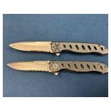 Gerber Folding Knives with Partially Serrated Blad
