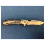 Lothar Folding Knife with Black Handle and Steel B