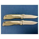Gerber Folding Knives with Green Handles
