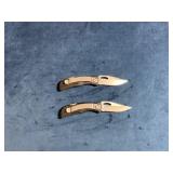 Folding Pocket Knives with Textured Handles and St