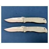 Gerber Partially Serrated Folding Knives with Meta